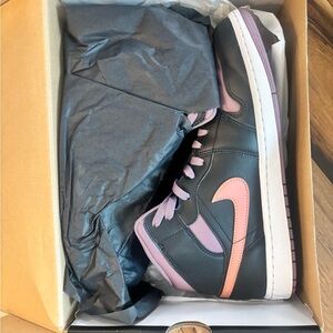 Jordan Athletic Sneakers in Black and Pink